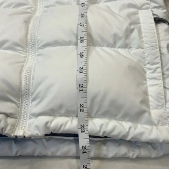 North Face vintage 90’s White Nuptse Puffer Jacket 700 Goose Down Size Small - Picture 8 of 13